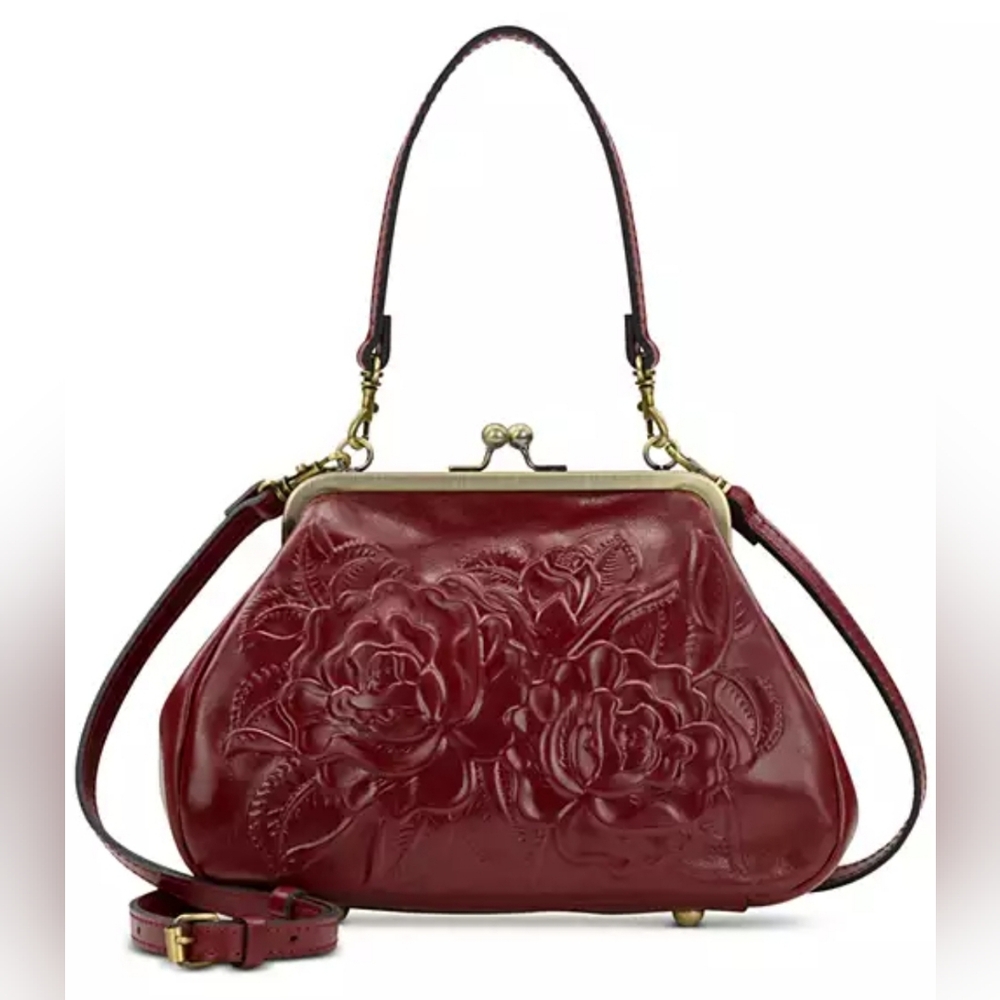 Patricia Nash Vintage Rose Tooled leather Small Purse.